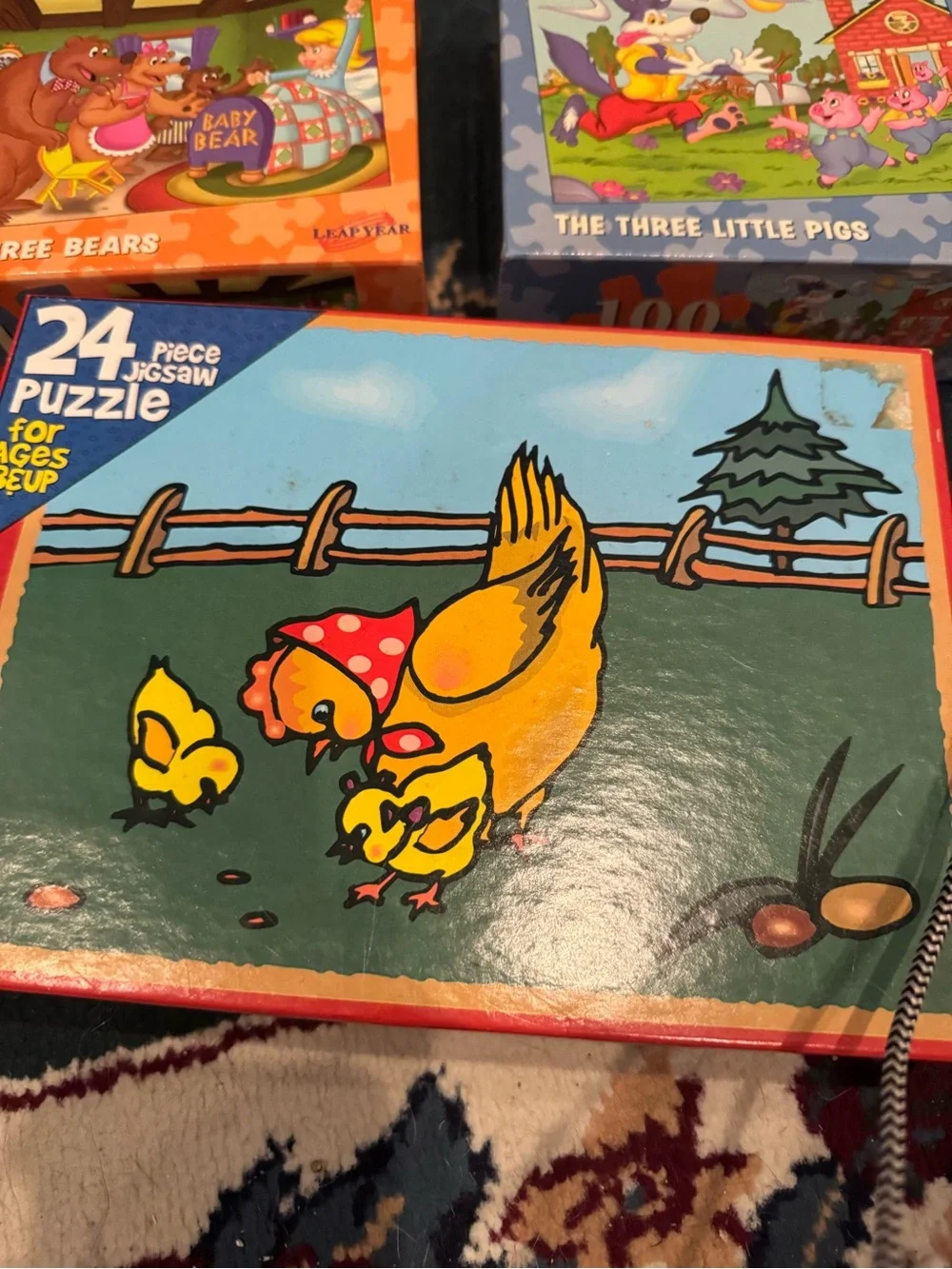 24-Piece Kids Jigsaw Puzzle - Yellow Hen & Chicks 3 puzzle 🧩